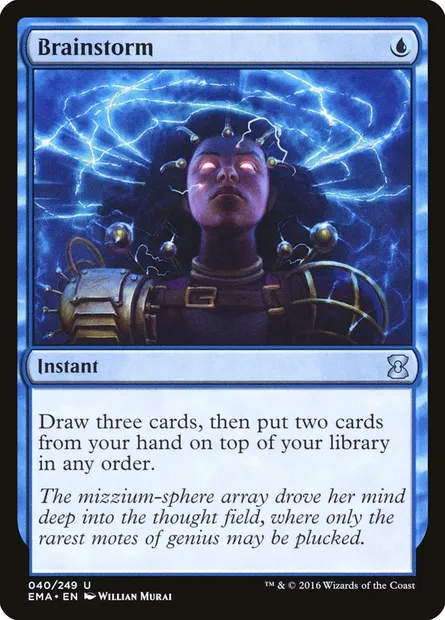 Brainstorm, Magic card EMA 40 — Eternal Masters set