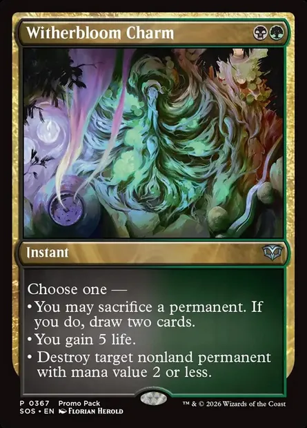 Charme de Flestrefleur, carte Magic SOS 367 — extension Secrets of Strixhaven