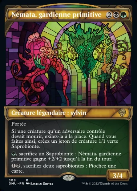 Némata, gardienne primitive, carte Magic DMU 308 — extension Dominaria Uni