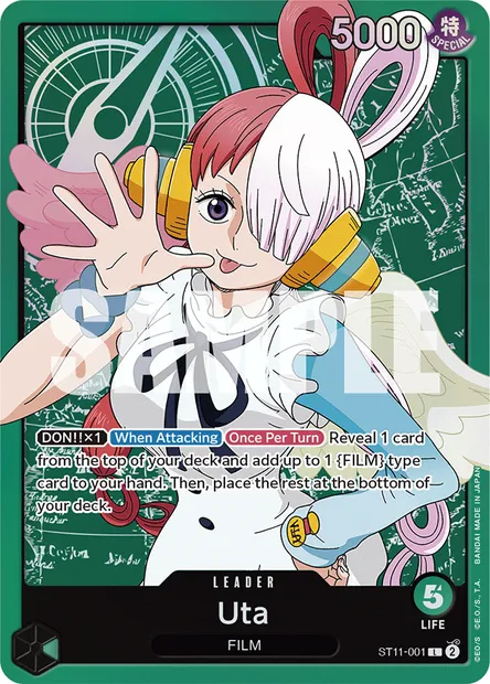 Uta, carte One Piece ST11-001 — extension Uta