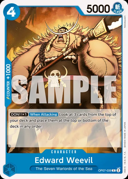 Edward Weeble, carte One Piece OP07-039 — extension 500 YEARS IN THE FUTURE