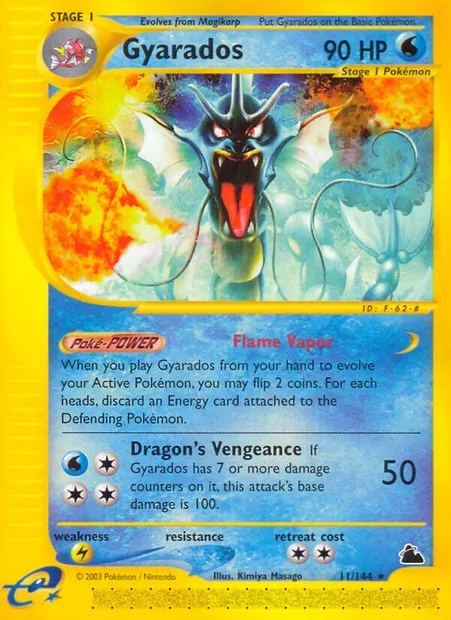 Léviator, carte Pokémon SK 11 — extension Skyridge