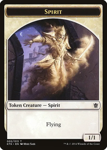 Spirit, carte Magic TKTK 2 — extension Khans of Tarkir Tokens