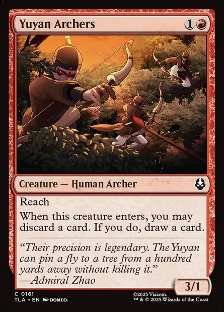 Yuyan Archers, Magic card TLA 161 — Avatar: The Last Airbender set