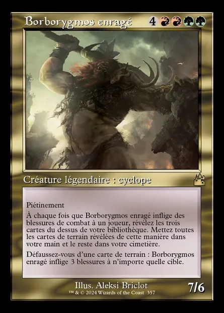 Borborygmos enragé, carte Magic RVR 357 — extension Ravnica Remastered