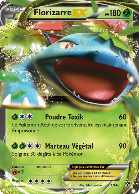Florizarre EX, carte Pokémon XY 1 — extension XY