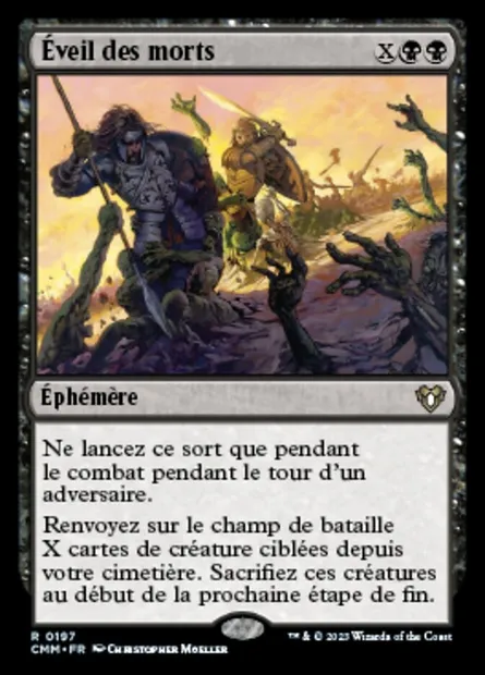 Éveil des morts, carte Magic CMM 197 — extension Commander Masters