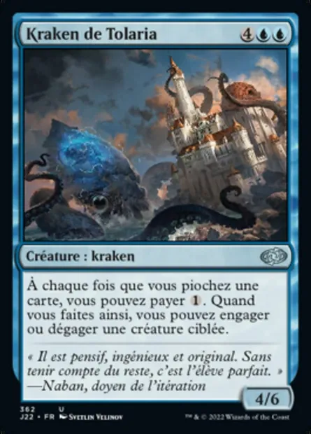 Kraken de Tolaria, carte Magic J22 362 — extension Jumpstart 2022