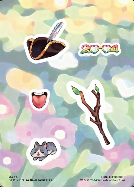Sticker sheet, Magic card SLD 335 — Secret Lair Drop set