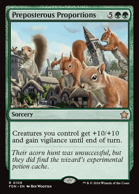 Preposterous Proportions, Magic card FDN 109 — Foundations set
