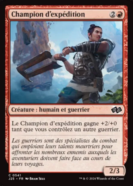 Champion d'expédition, carte Magic J25 541 — extension Foundations Jumpstart