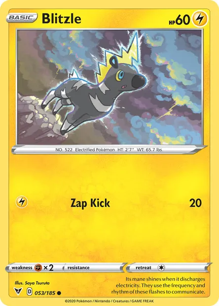 Blitzle, Pokémon card VIV 53 — Vivid Voltage set