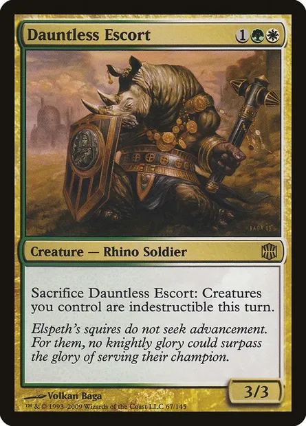 Dauntless Escort, Magic card ARB 67 — Alara Reborn set