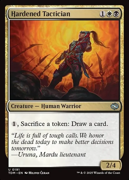 Hardened Tactician, Magic card TDM 191 — Tarkir: Dragonstorm set
