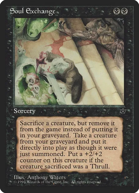 Soul Exchange, Magic card FEM 43 — Fallen Empires set