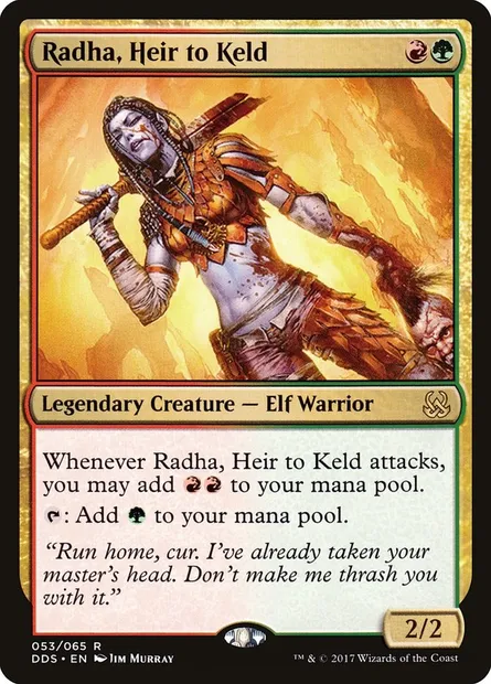 Radha, héritière de Keld, carte Magic DDS 53 — extension Duel Decks: Mind vs. Might