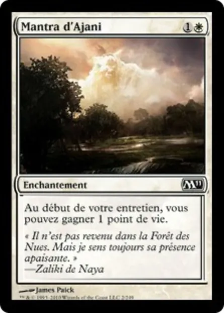 Mantra d'Ajani, carte Magic M11 2 — extension Magic 2011