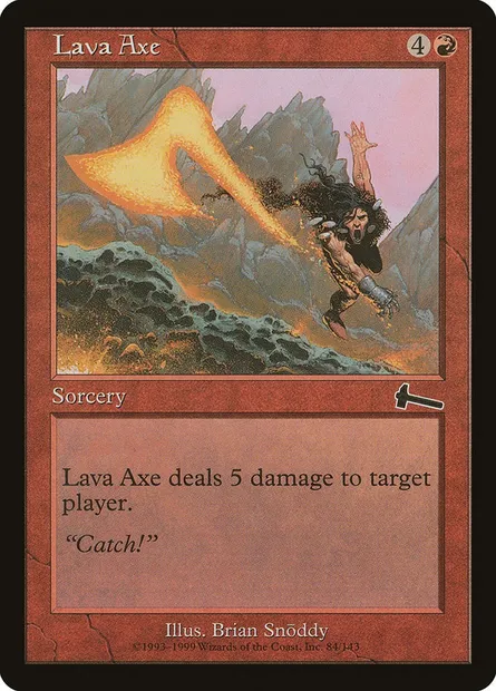 Hache de lave, carte Magic ULG 84 — extension Héritage d'Urza