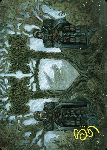 Court of Garenbrig // Court of Garenbrig, carte Magic AWOE 54 — extension Wilds of Eldraine Art Series