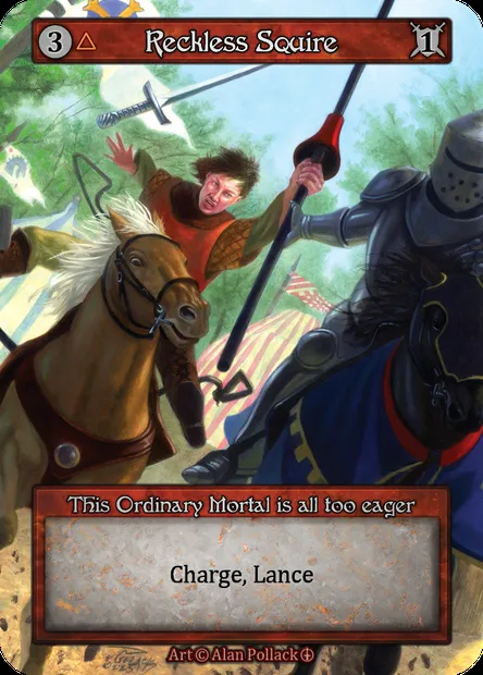 Reckless Squire, carte Sorcery ATH 056 — extension Arthurian Legends