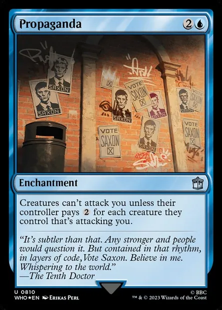 Propagande, carte Magic WHO 810 — extension Doctor Who