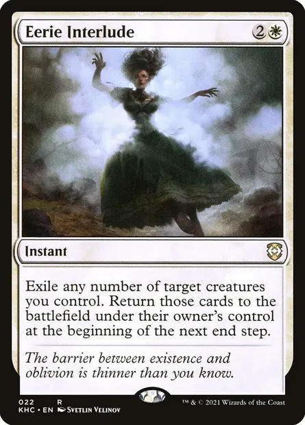 Eerie Interlude, Magic card KHC 22 — Kaldheim Commander set
