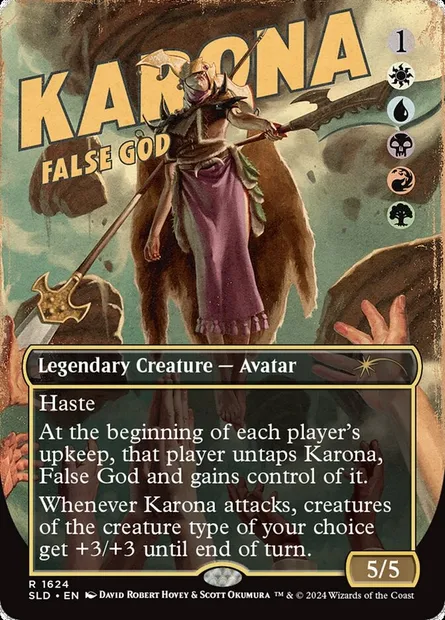 Karona, False God, Magic card SLD 1624 — Secret Lair Drop set