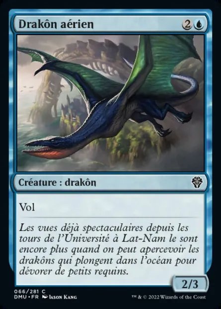 Drakôn aérien, carte Magic DMU 66 — extension Dominaria Uni