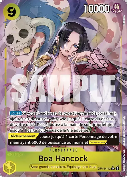Boa Hancock, carte One Piece OP14-112 — extension LES SEPT DE LA MER D'AZUR