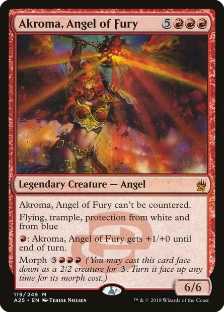 Akroma, ange de la Fureur, carte Magic A25 119 — extension Masters 25