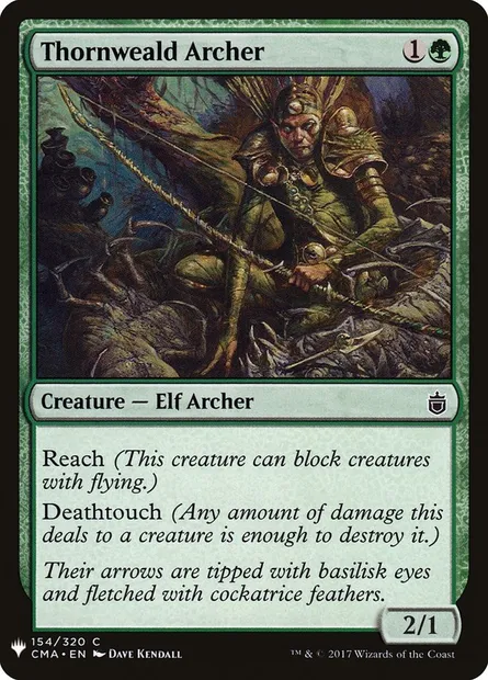 Archer de Sylvépine, carte Magic PLST CMA-154 — extension The List