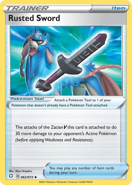 Rusted Sword, Pokémon card SHF 62 — Shining Fates set
