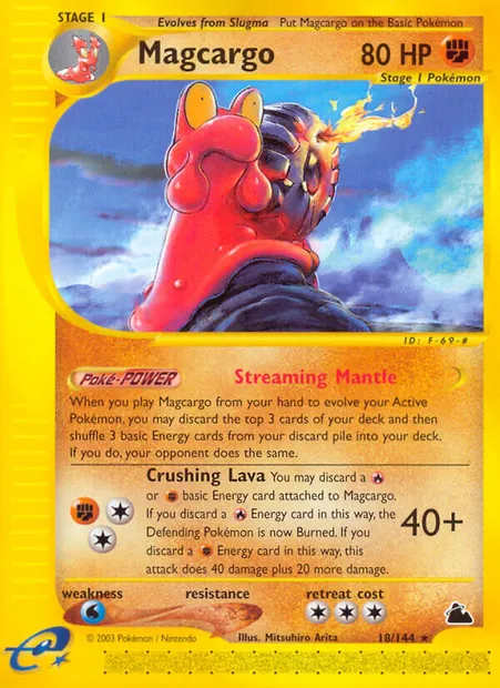 Magcargo, Pokémon card SK 18 — Skyridge set