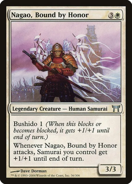 Nagao, Bound by Honor, Magic card CHK 36 — Champions of Kamigawa set