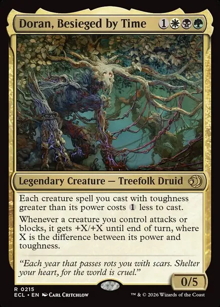 Doran, Besieged by Time, Magic card ECL 215 — Lorwyn Eclipsed set