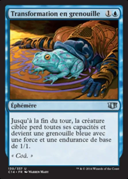 Transformation en grenouille, carte Magic C14 130 — extension Commander 2014