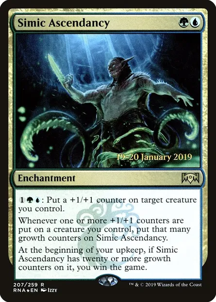 Ascendance simic, carte Magic PRNA 207s — extension Ravnica Allegiance Promos