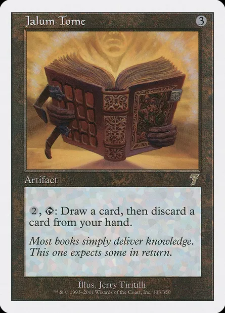 Jalum Tome, Magic card 7ED 303 — Seventh Edition set