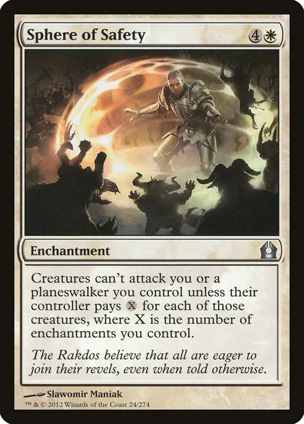 Sphere of Safety, Magic card RTR 24 — Return to Ravnica set