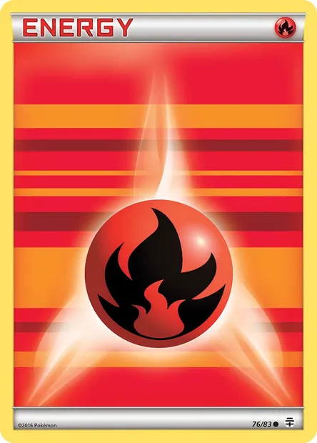 Fire Energy, Pokémon card GEN 76 — Generations set