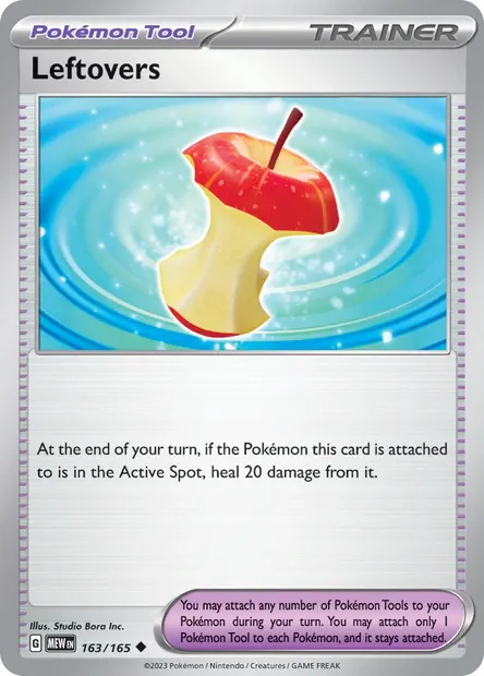 Leftovers, Pokémon card MEW 163 — 151 set