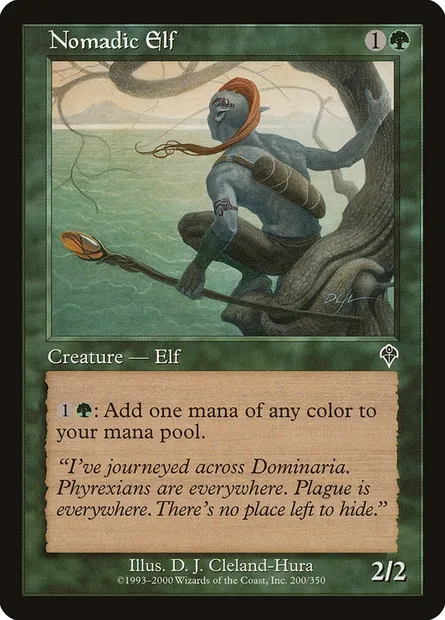 Nomadic Elf, Magic card INV 200 — Invasion set