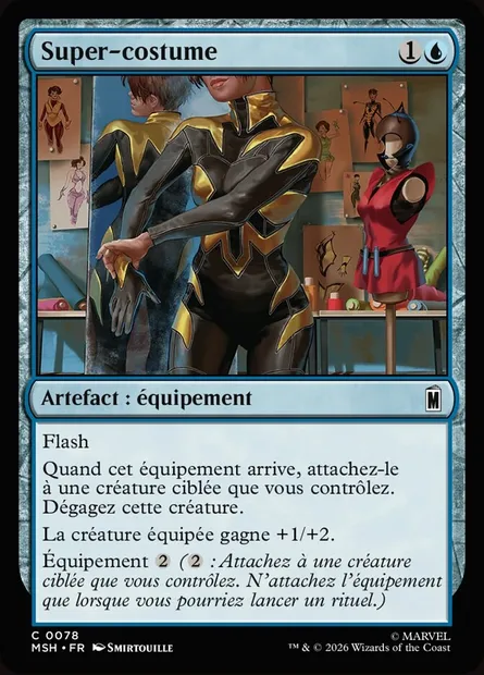 Super-costume, carte Magic MSH 78 — extension Marvel Super Heroes
