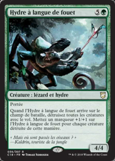 Hydre à langue de fouet, carte Magic C18 36 — extension Commander 2018