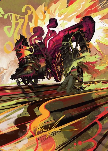 Rocketeer Boostbuggy // Rocketeer Boostbuggy, Magic card ADFT 49 — Aetherdrift Art Series set