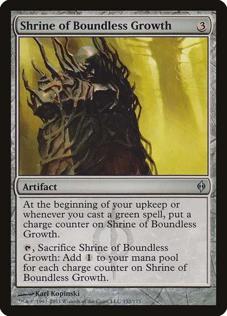 Shrine of Boundless Growth, Magic card NPH 152 — New Phyrexia set