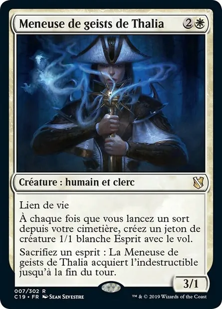 Meneuse de geists de Thalia, carte Magic C19 7 — extension Commander 2019