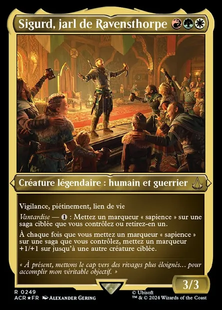 Sigurd, jarl de Ravensthorpe, carte Magic ACR 249 — extension Assassin's Creed