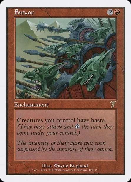 Fervor, Magic card 7ED 181 — Seventh Edition set