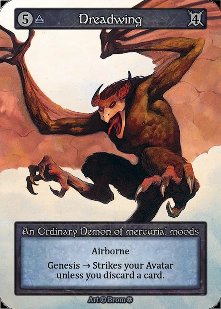 Dreadwing, carte Sorcery GOT 059 — extension Gothic